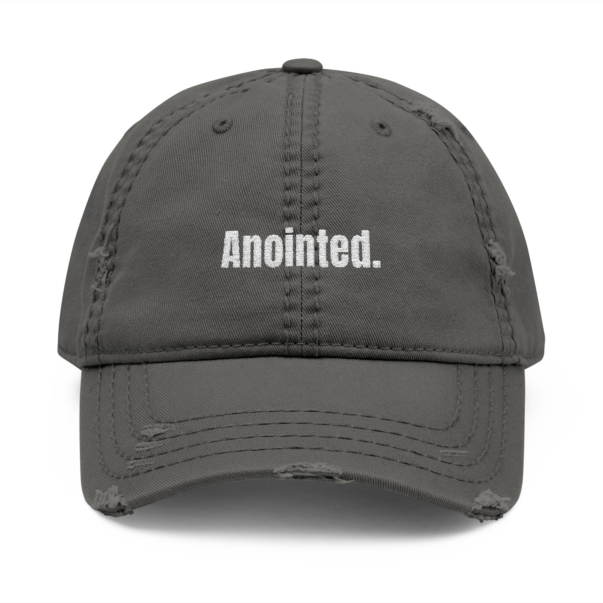Anointed Distressed Dad Hat | Faith Baseball Cap
