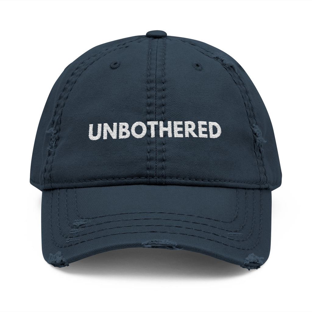 Unbothered Distressed Hat | Casual Dad Cap