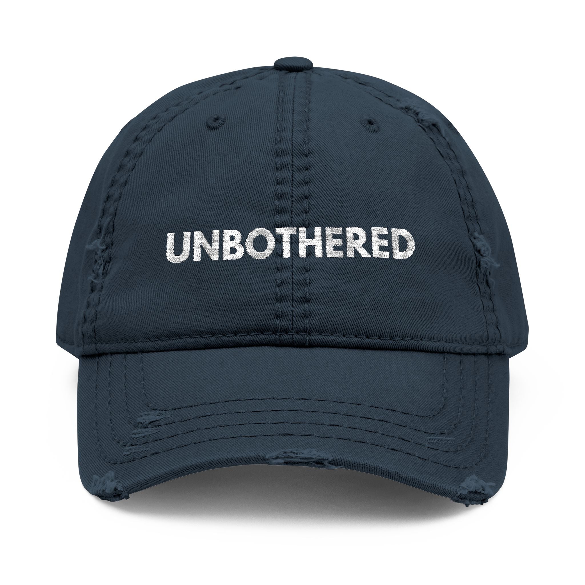 Unbothered Distressed Hat | Casual Dad Cap