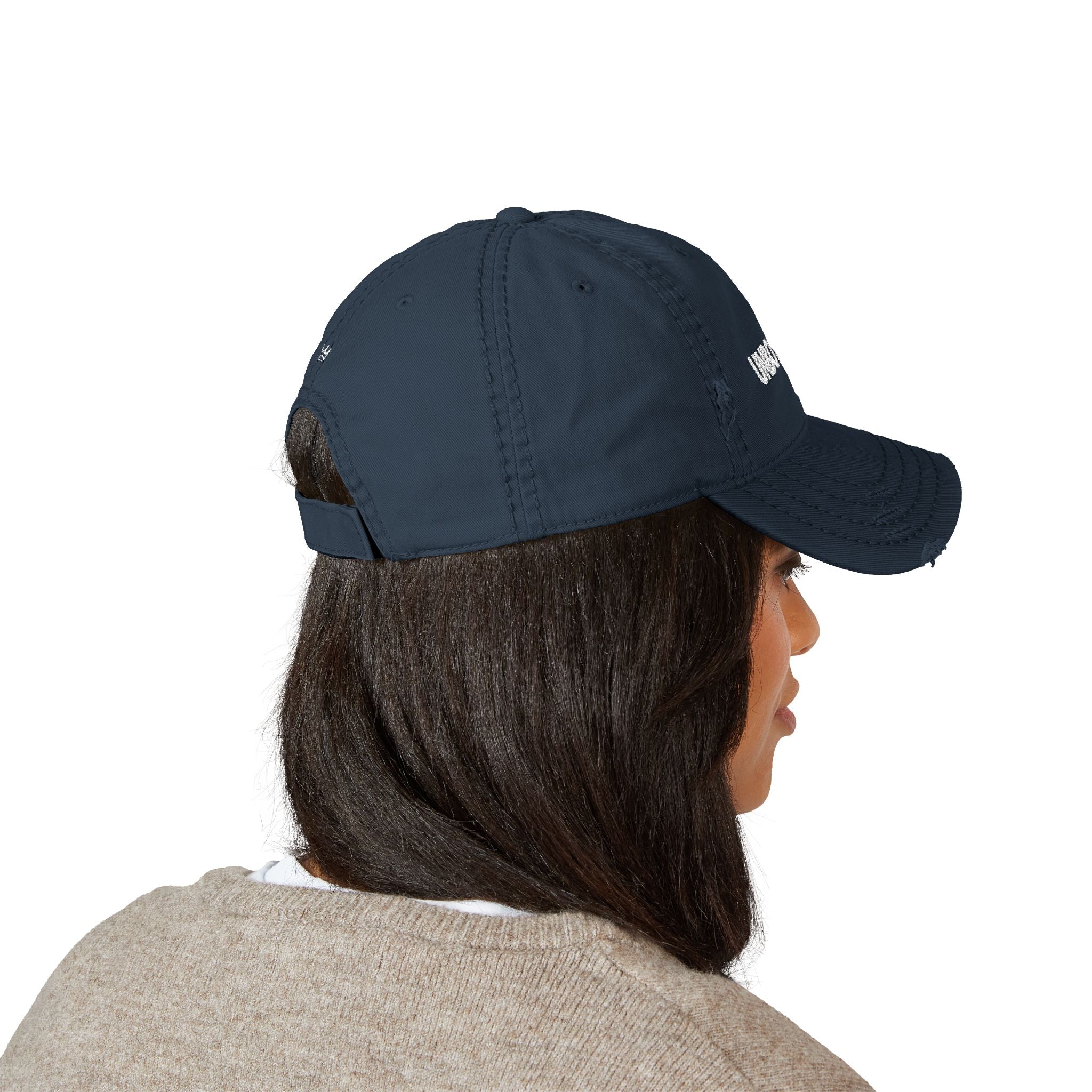 Unbothered Distressed Hat | Casual Dad Cap