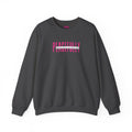 Peacefully crewneck sweatshirt | minimal pink text