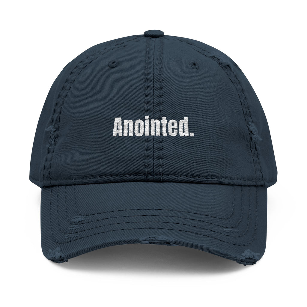 Anointed Distressed Dad Hat | Faith Baseball Cap