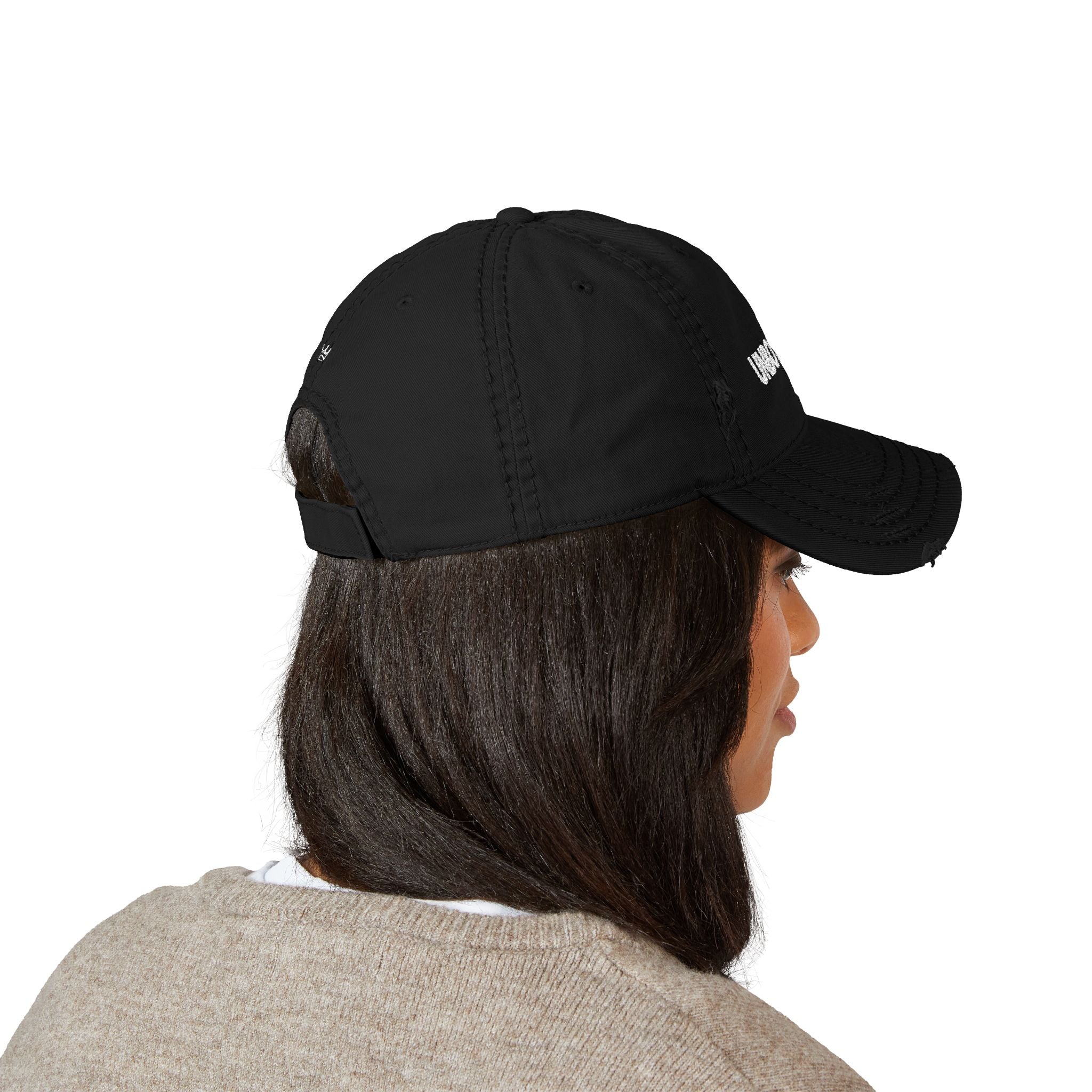 Unbothered Distressed Hat | Casual Dad Cap
