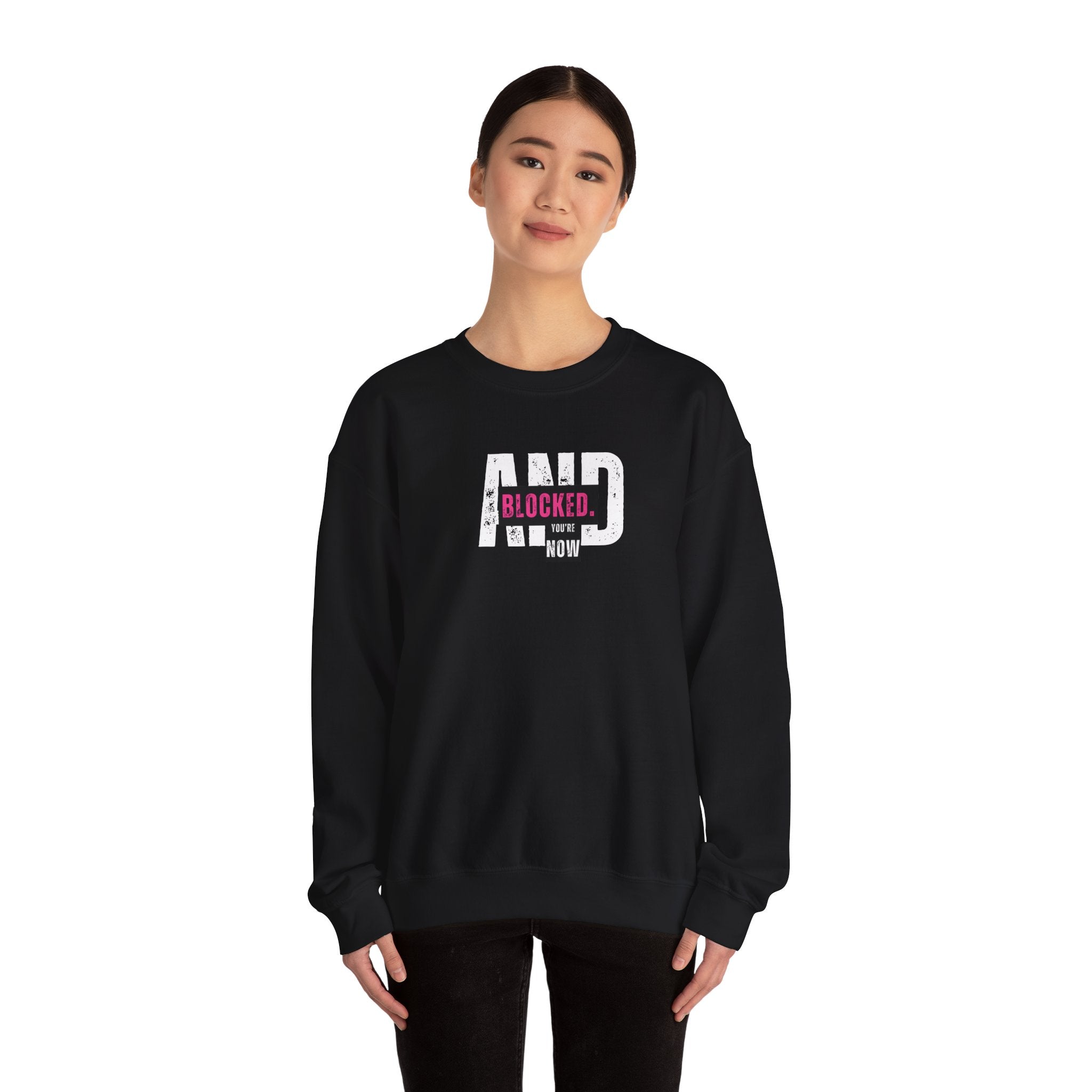 Blocked Crewneck Sweatshirt | Streetwear Hoodie