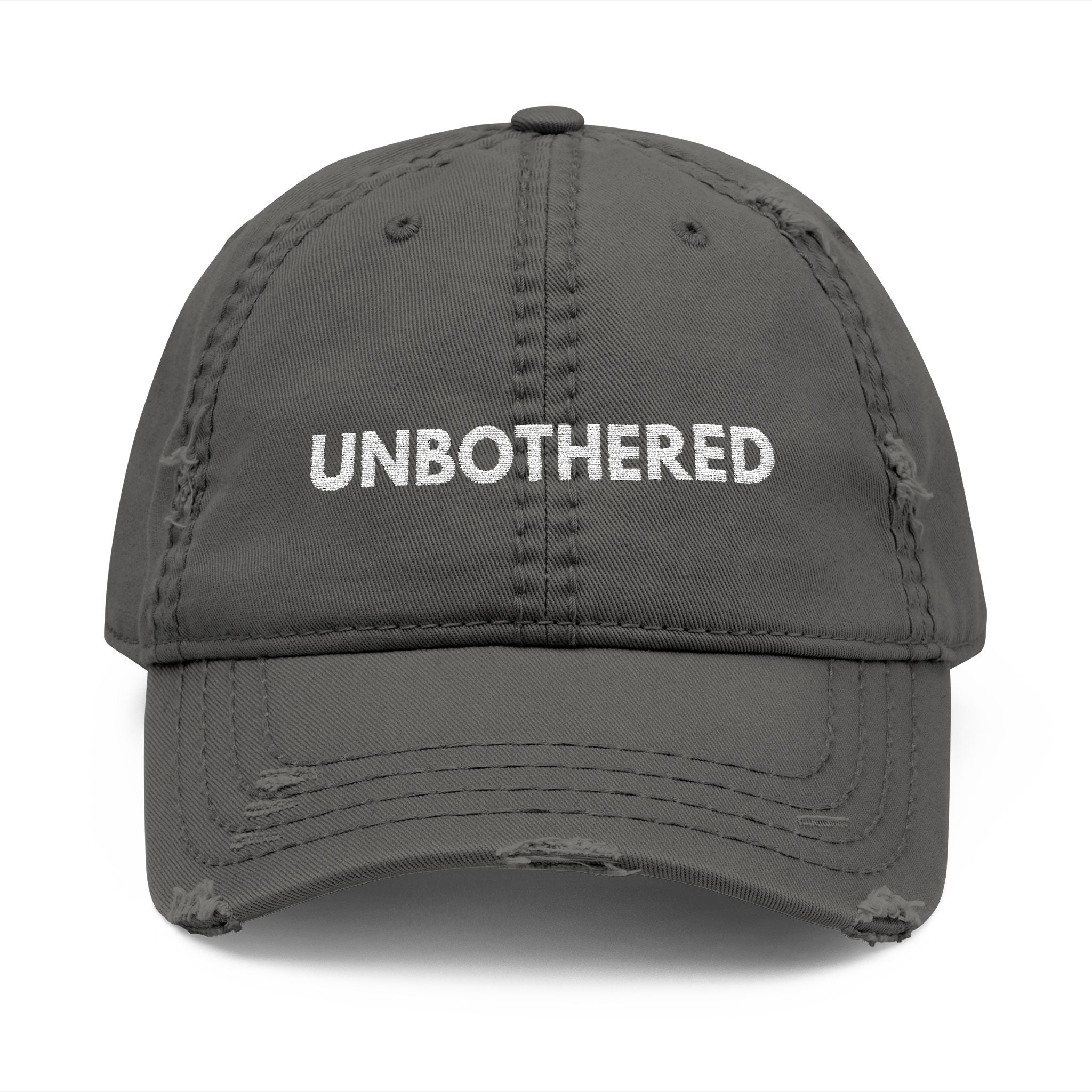 Unbothered Distressed Hat | Casual Dad Cap