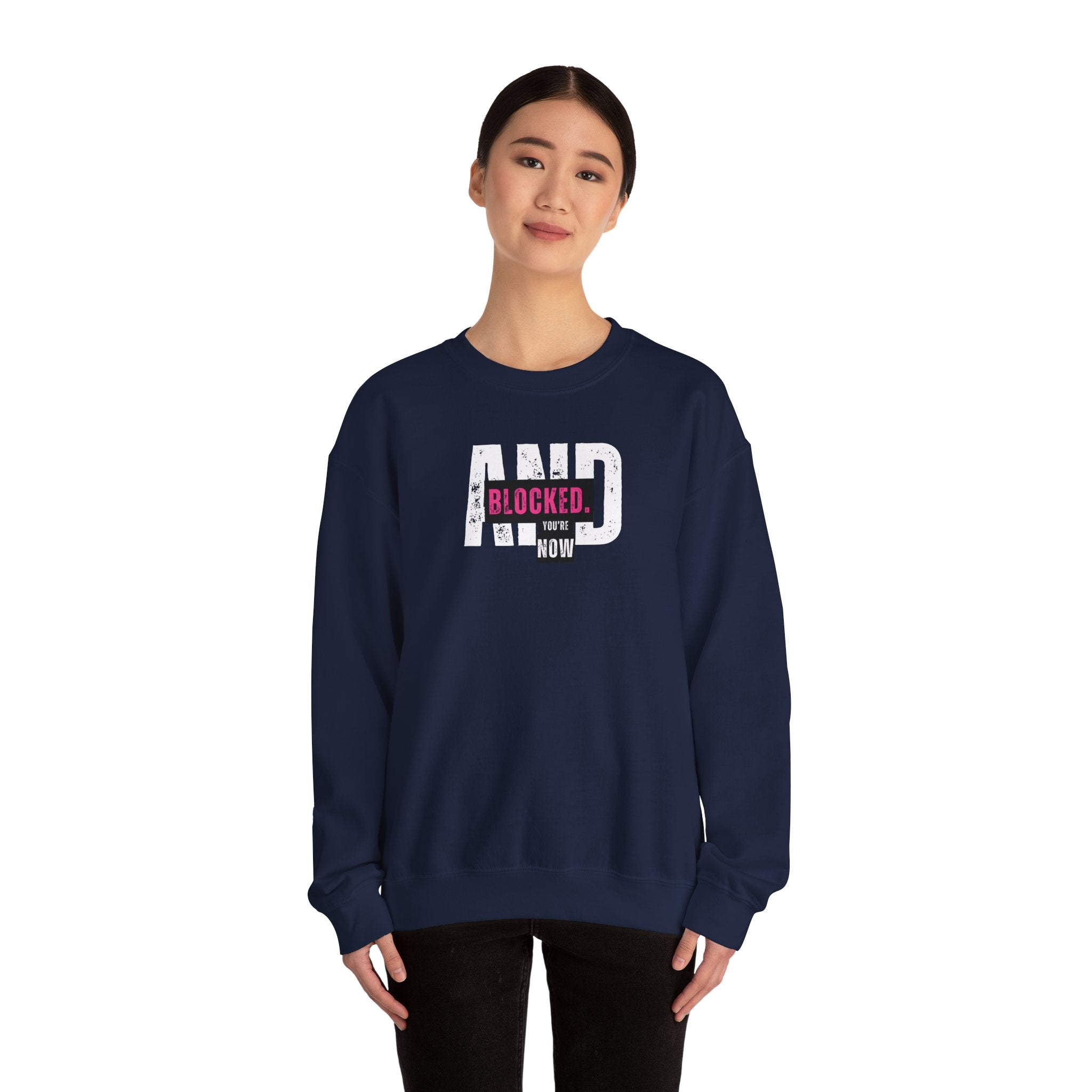 Blocked Crewneck Sweatshirt | Streetwear Hoodie