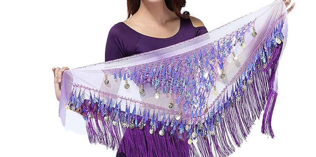 1pc Purple Sensual Hip Scarf