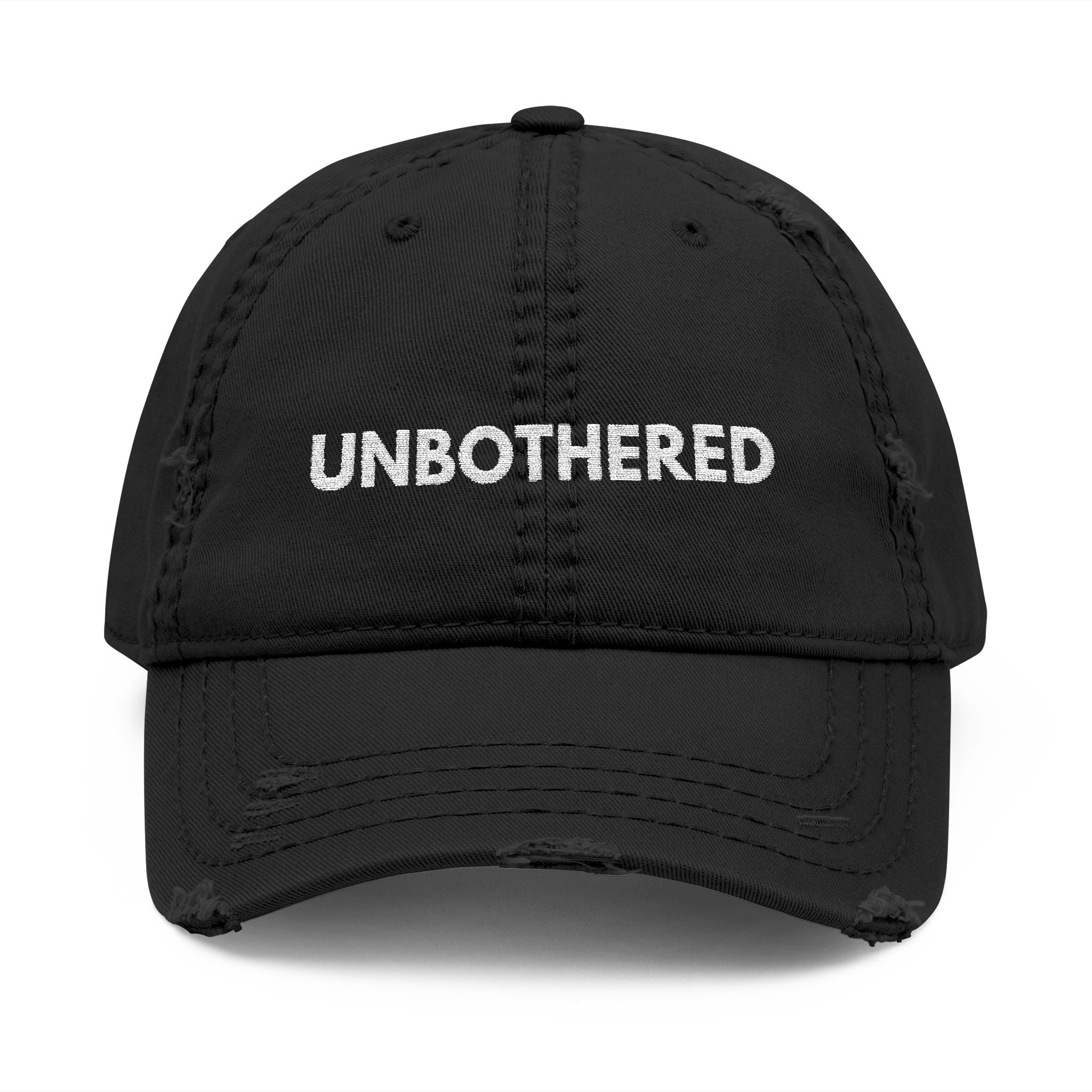 Unbothered Distressed Hat | Casual Dad Cap