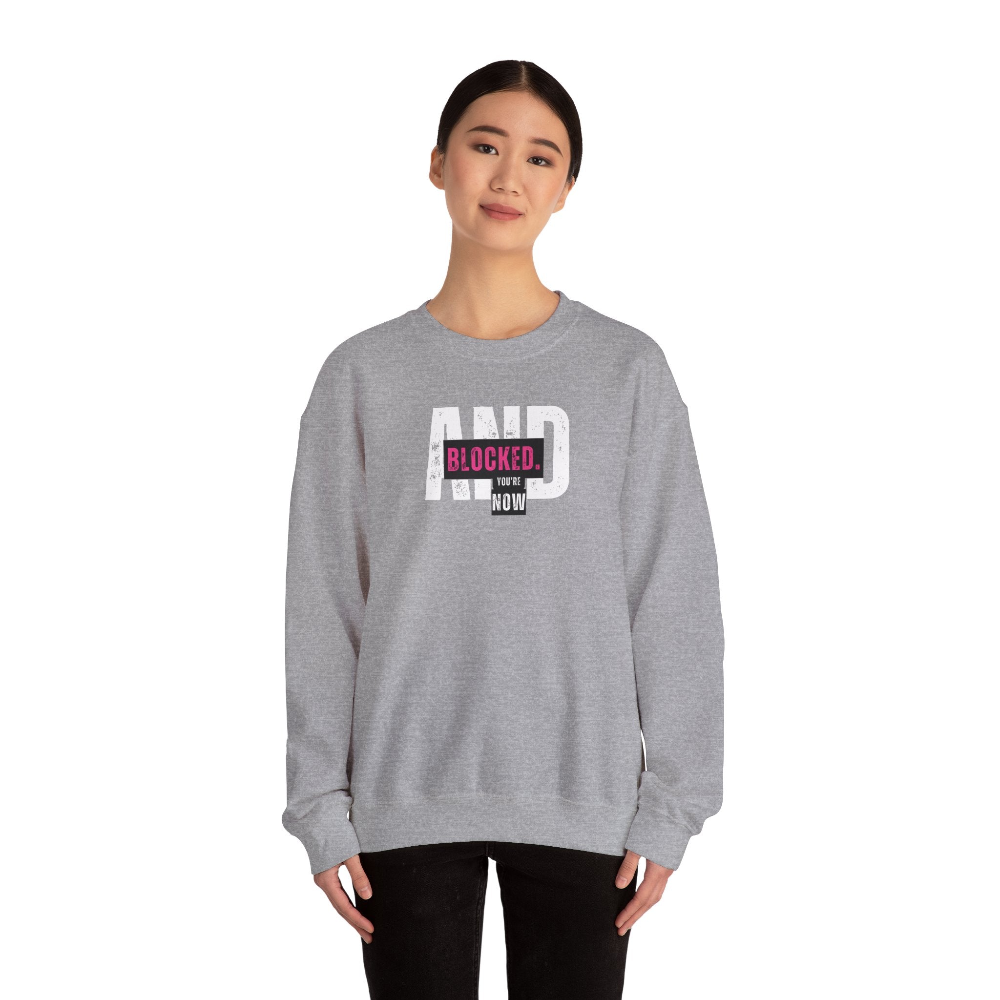 Blocked Crewneck Sweatshirt | Streetwear Hoodie