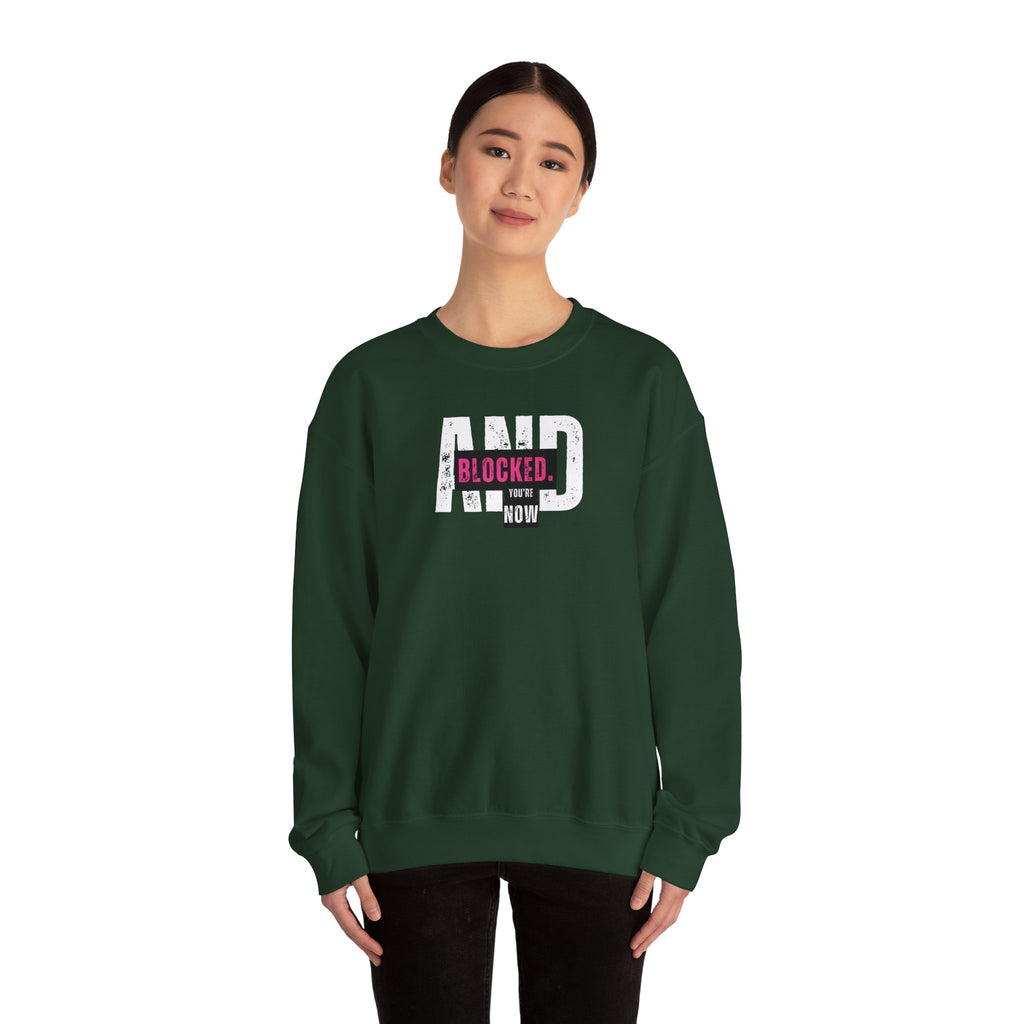 Blocked Crewneck Sweatshirt | Streetwear Hoodie