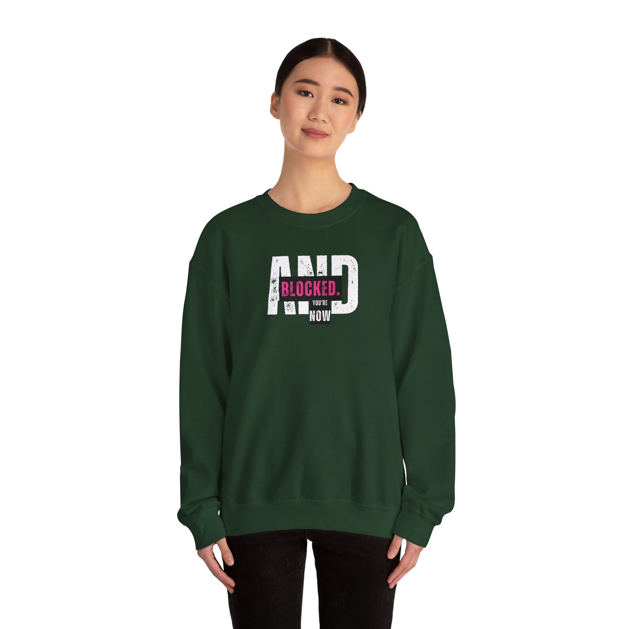 Blocked Crewneck Sweatshirt | Streetwear Hoodie