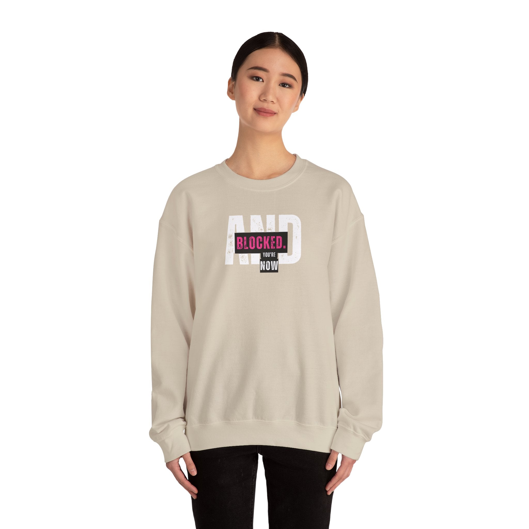 Blocked Crewneck Sweatshirt | Streetwear Hoodie
