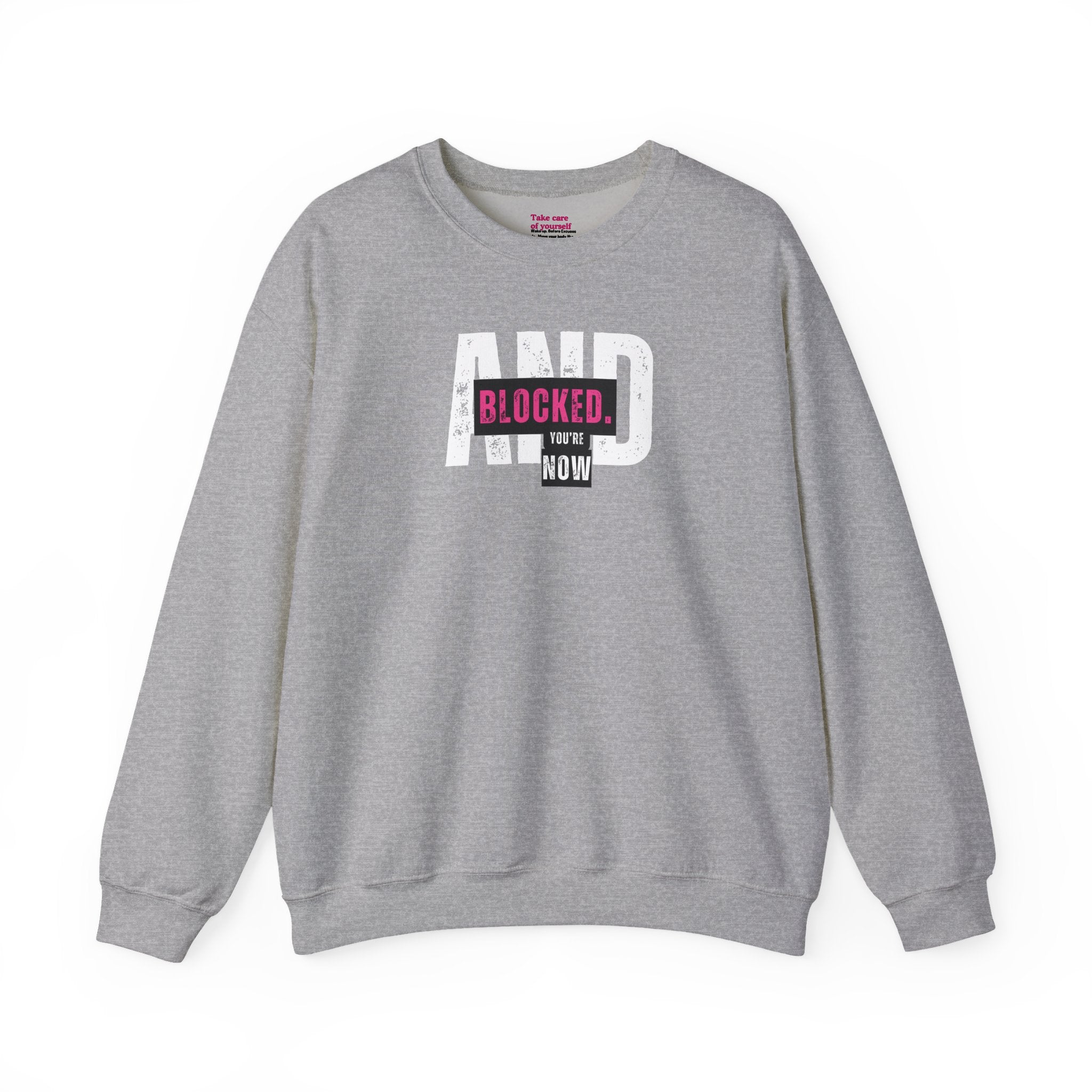 Blocked Crewneck Sweatshirt | Streetwear Hoodie