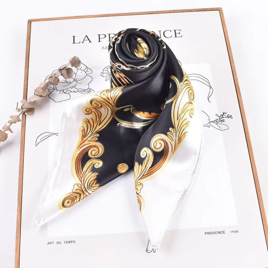 1pc Silky Satin Chain Boho Fashion Headscarf