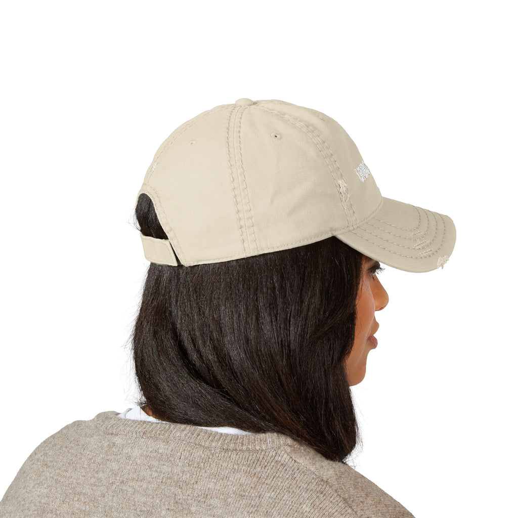 Unbothered Distressed Hat | Casual Dad Cap