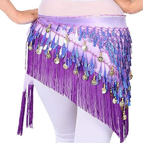 1pc Purple Sensual Hip Scarf
