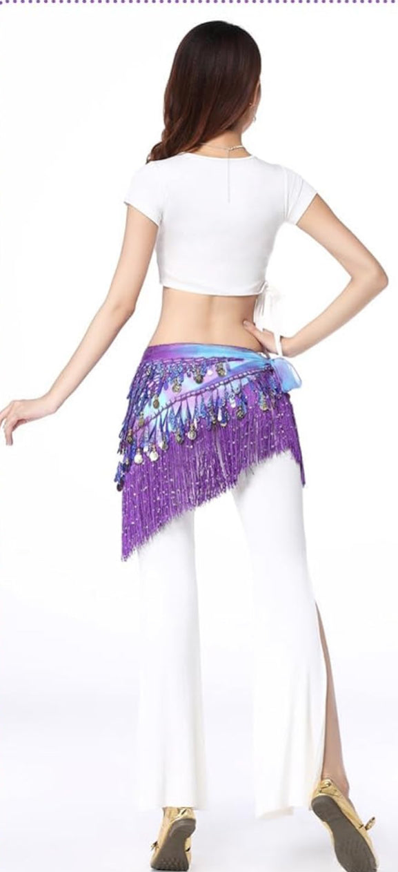 1pc Purple Sensual Hip Scarf