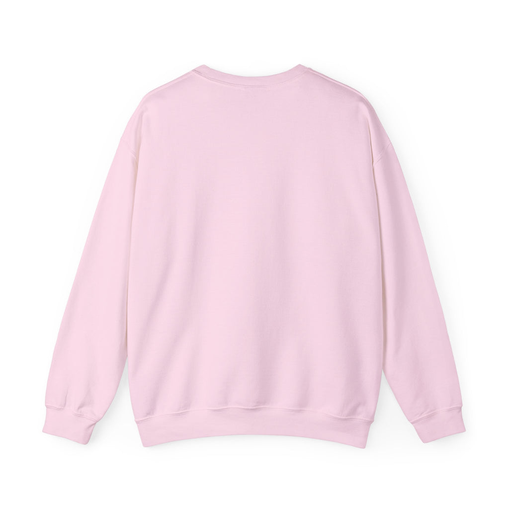Peacefully crewneck sweatshirt | minimal pink text