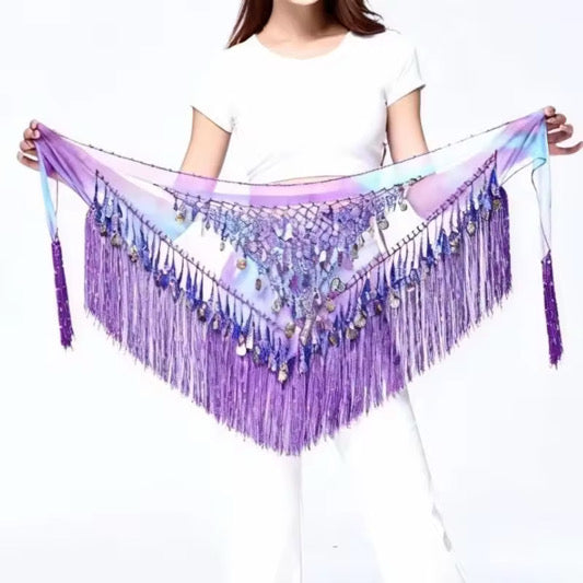 1pc Purple Sensual Hip Scarf