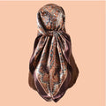 1pc Paisley Aura Protector: Silky Satin Boho Headscarf